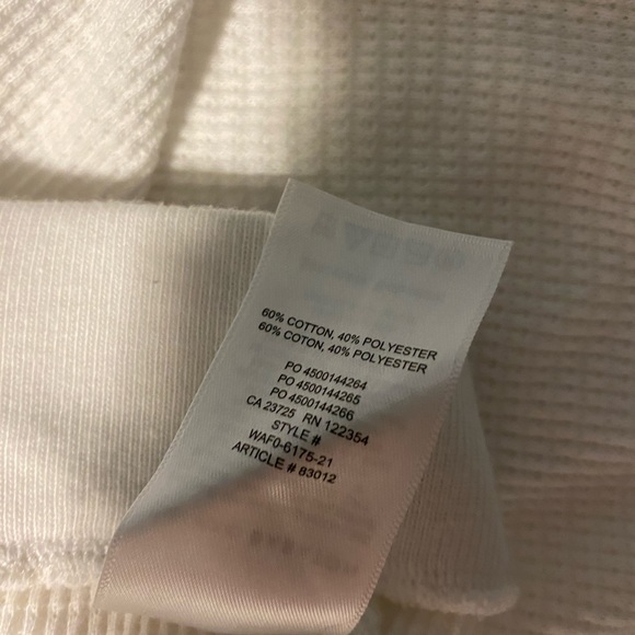 The group by babaton white loung pants. Waffle - Picture 4 of 5